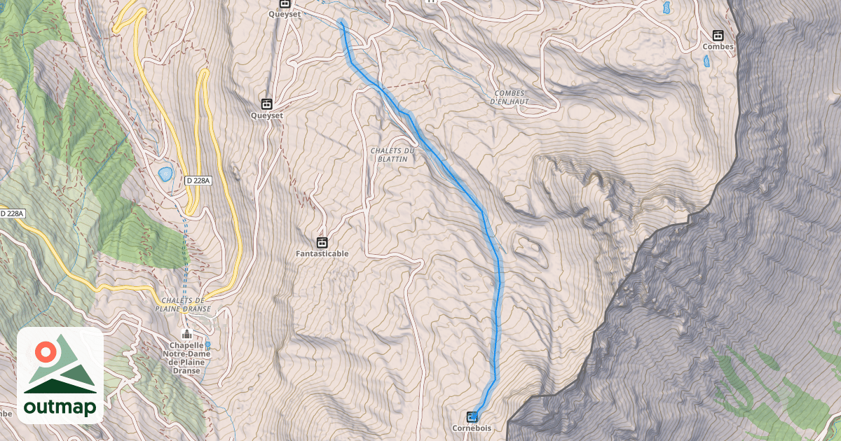Map of La Perdrix Blanche