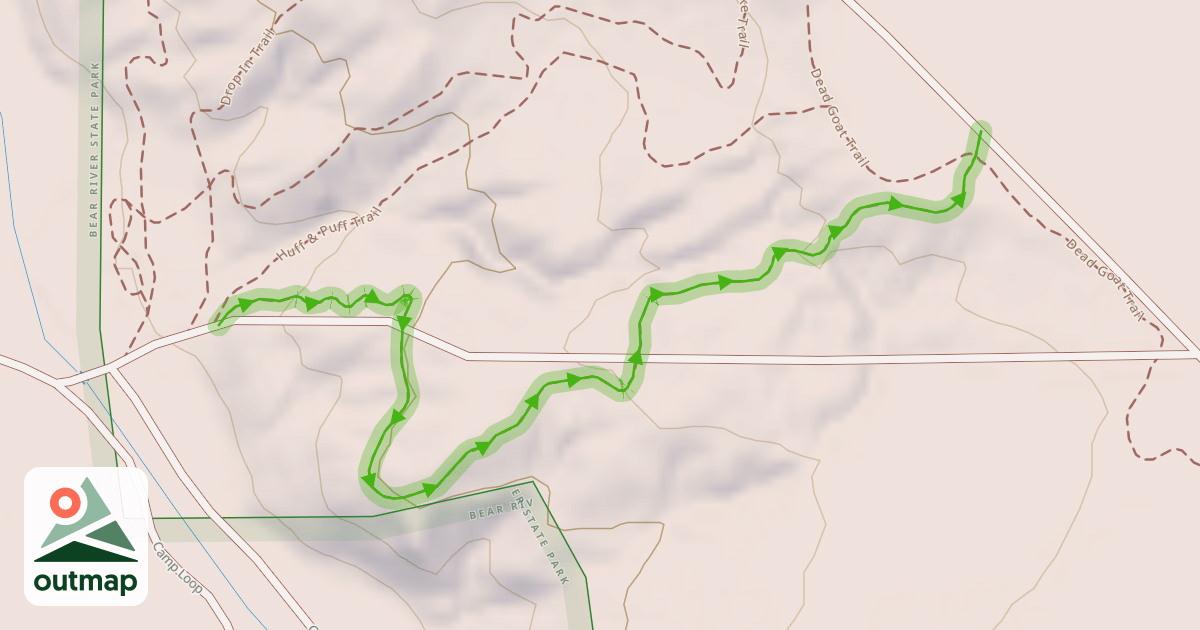 Map of EZPZ Trail
