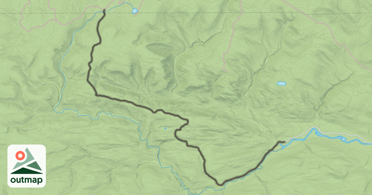 Map of La Grande fourche