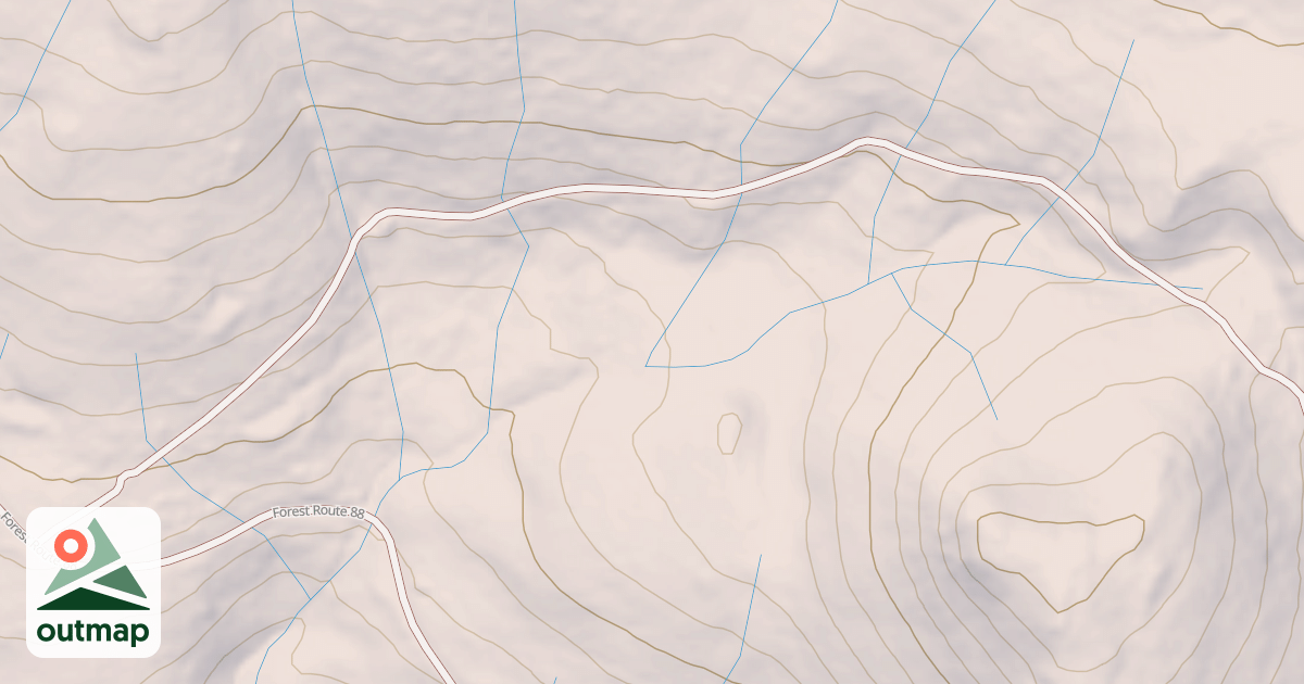Map of BALD RIDGE SPUR