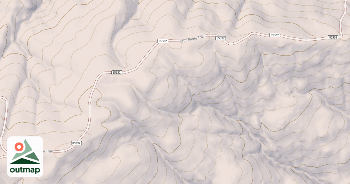 Map of LETTS RIDGE SPUR A