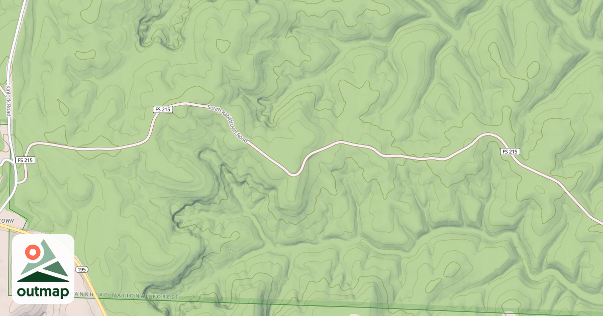 Map of SOUTH RABBITTOWN