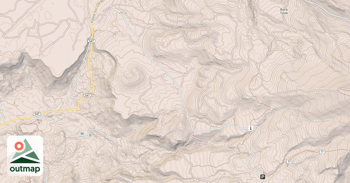 Map of HORACE MESA