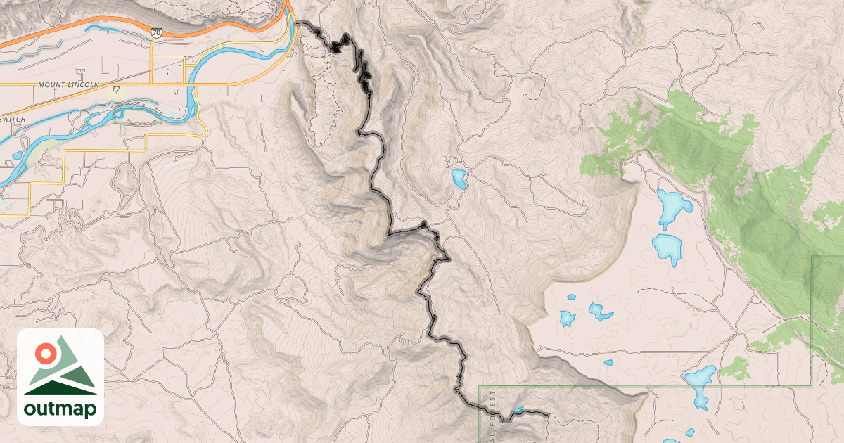 Map of Palisade Plunge