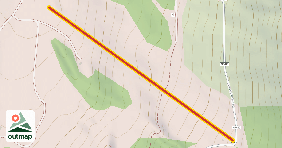 Map of Gold Hills