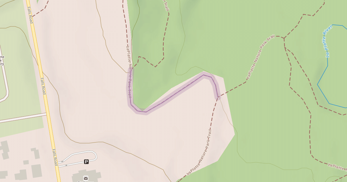 Map preview of LaPlatte Nature Park Trail