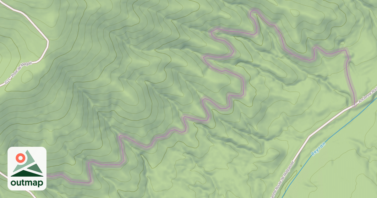 Map of G22 - Sentier de La Madeleine