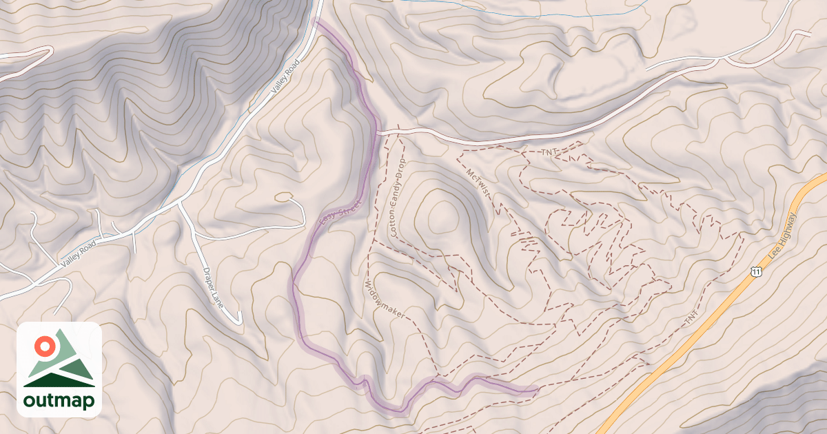Map of Easy Street