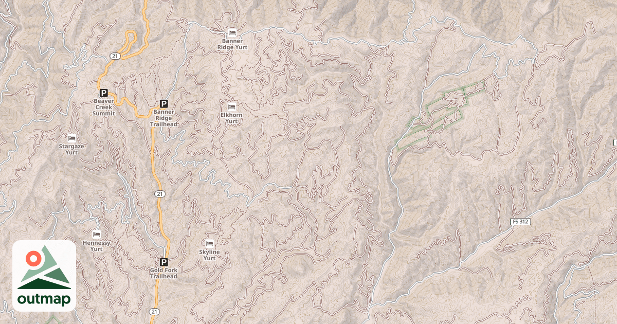Map of BANNER CREEK