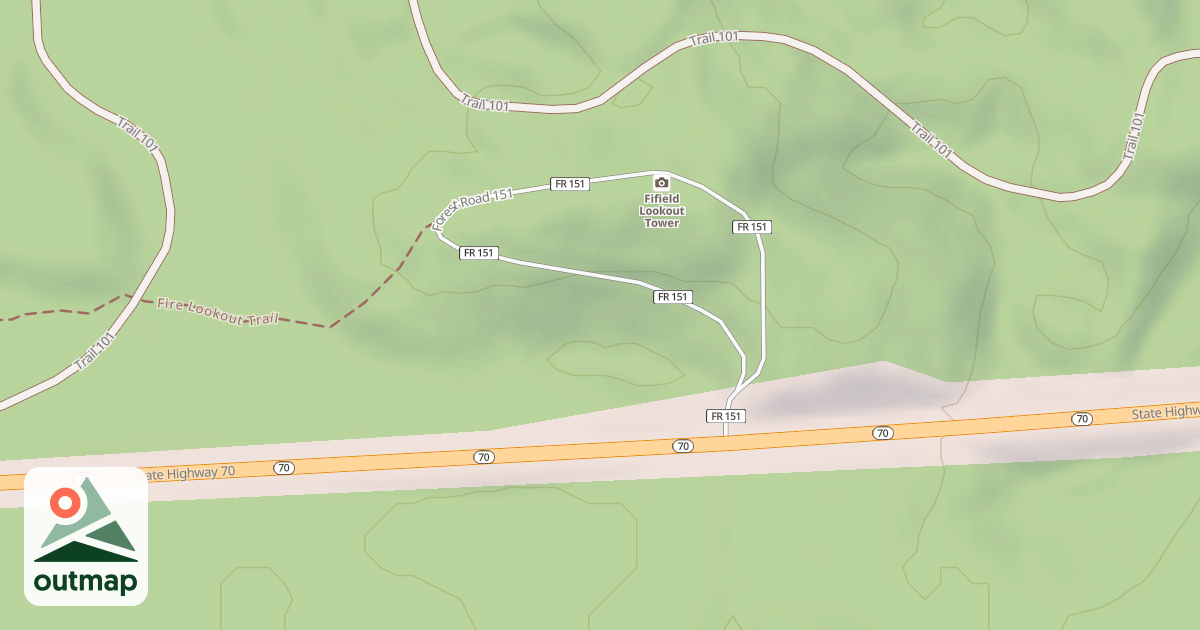 Map of FR 151