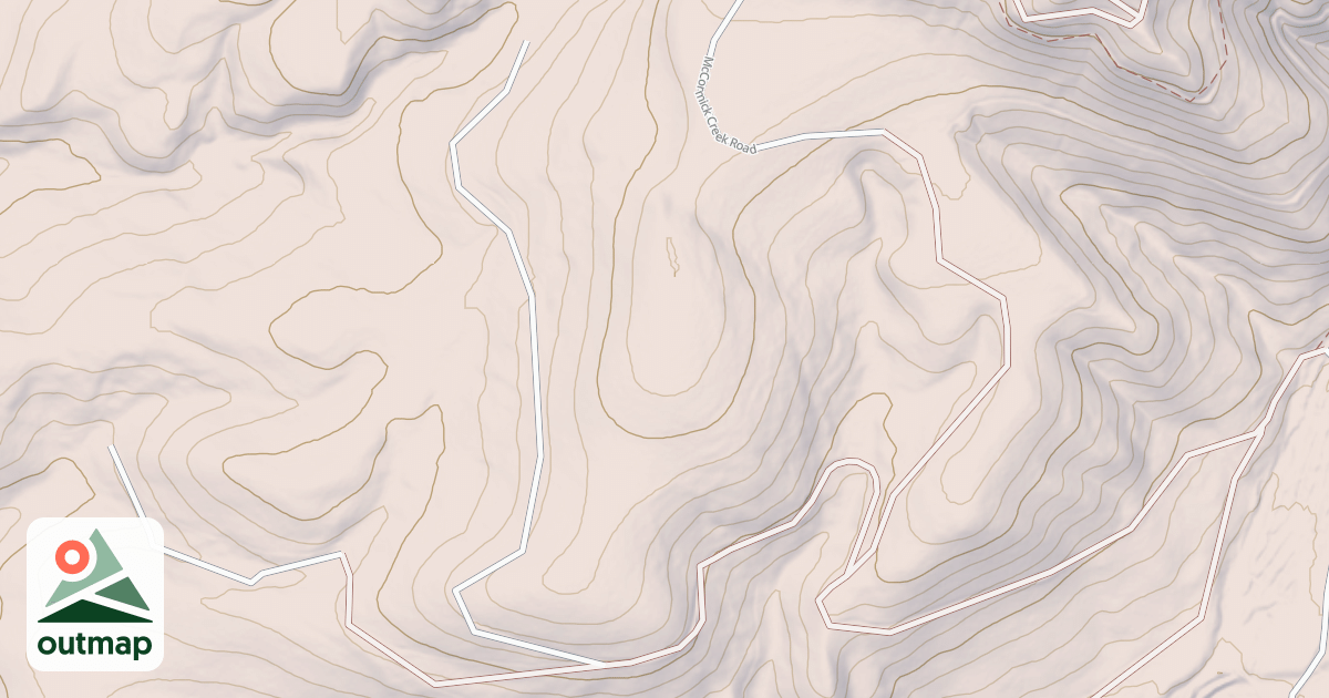 Map of JOSEPHINE CREEK EAST