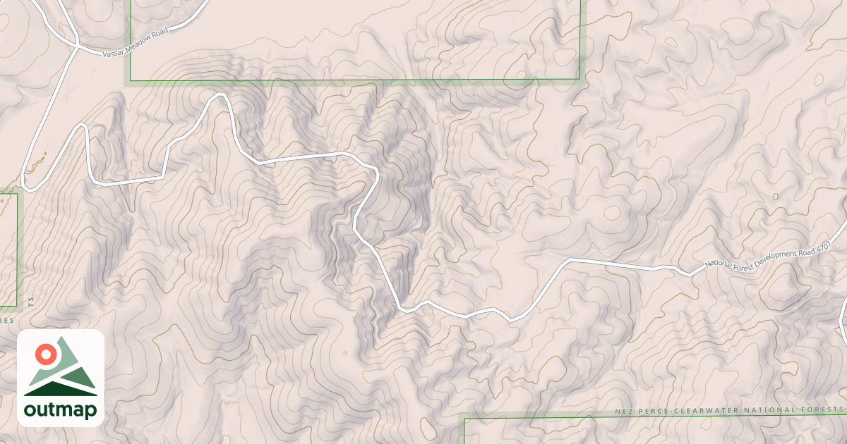 Map of EAST FK BIG BEAR CREEK