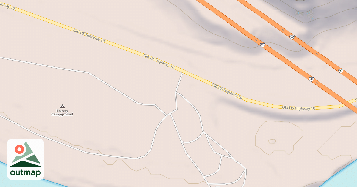 Map of SLOWEY CAMP