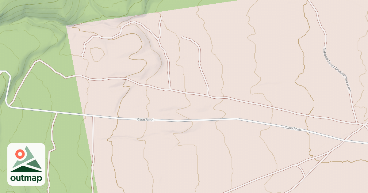 Map of UPPER RISUE CONNECTOR TRAIL
