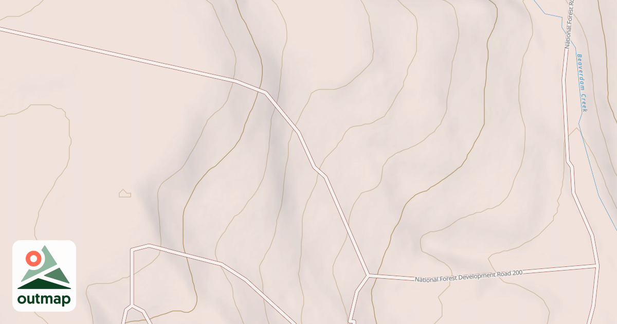 Map of USFS Motor Vehicle Use Map Roads {60933AC8-825C-4144-AD15-C27D46FC919D}
