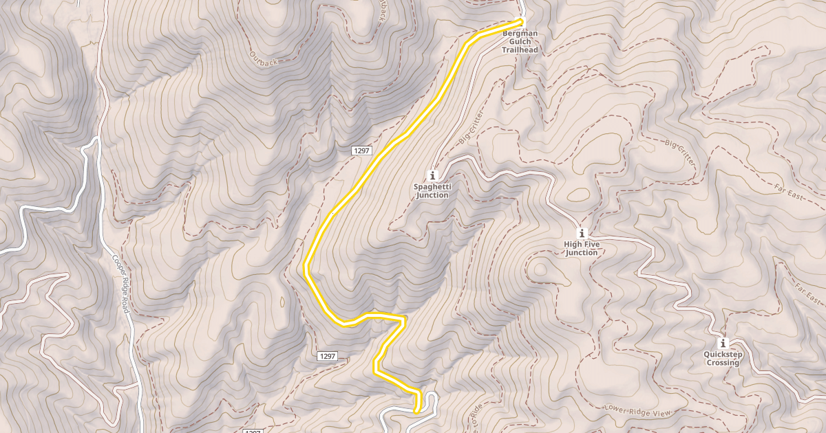 Map preview of Washington Creek Road