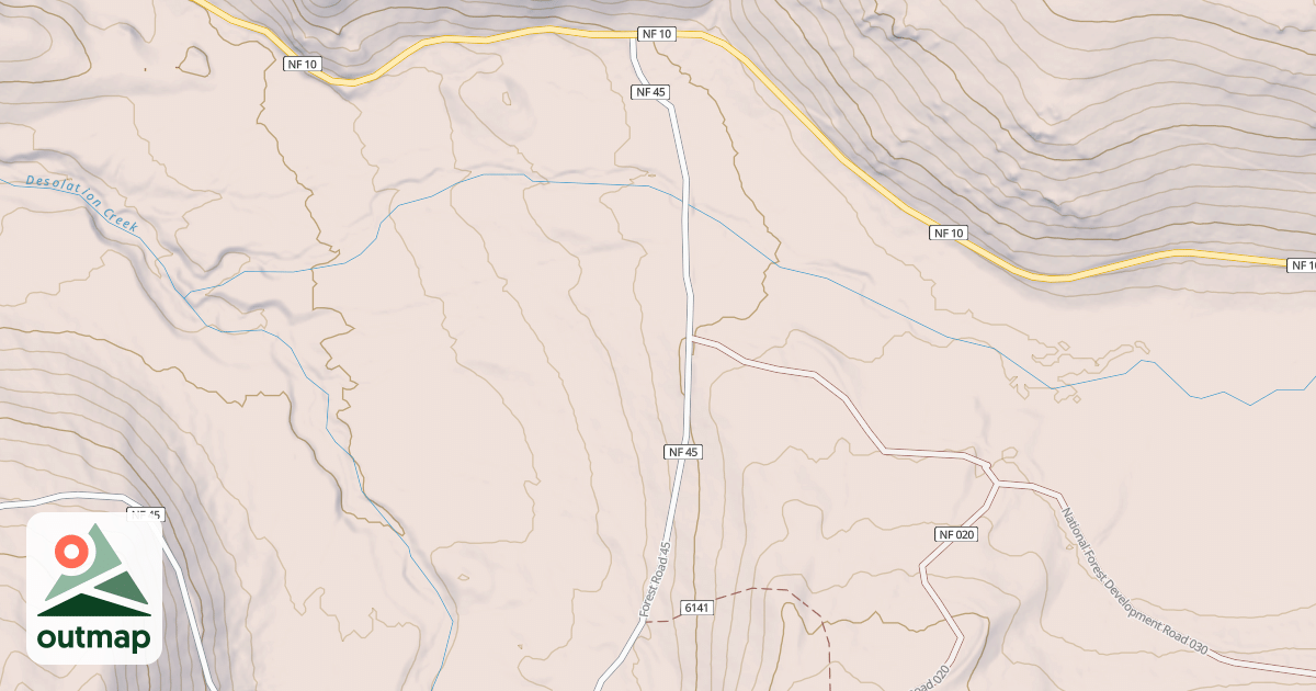Map of JUMP-OFF JOE