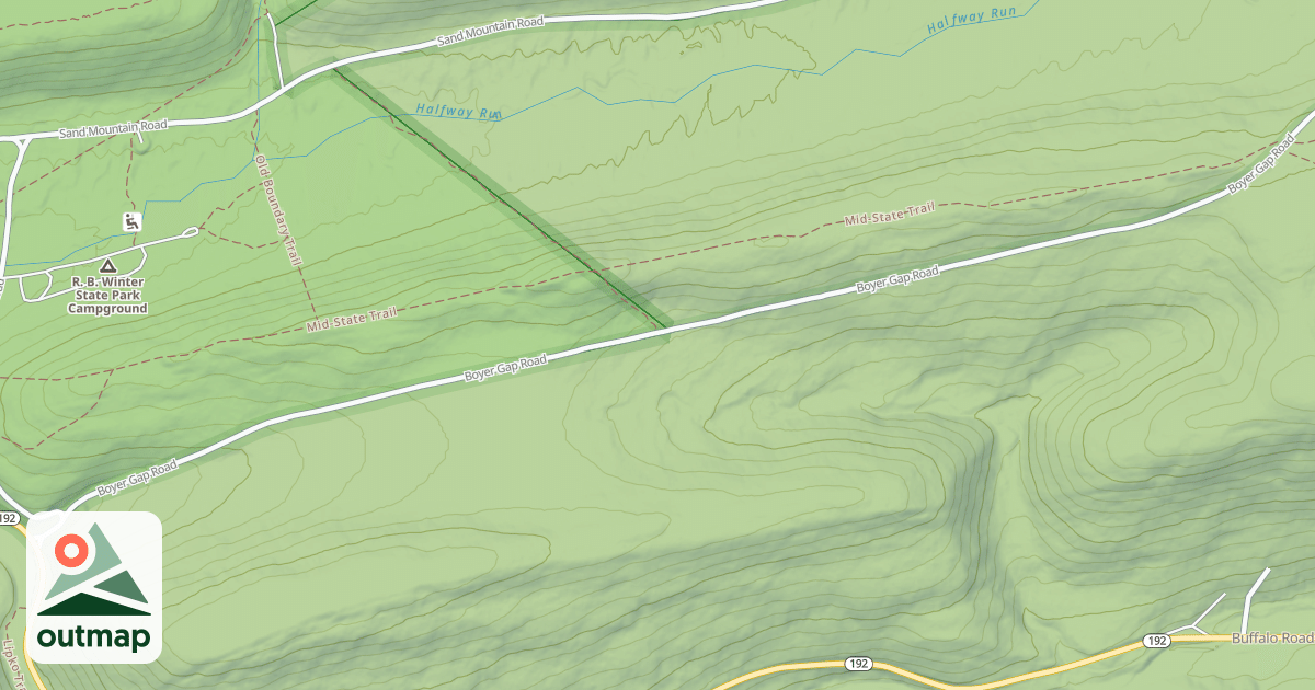 Map of Bald Eagle State Forest Snowmobile Trails