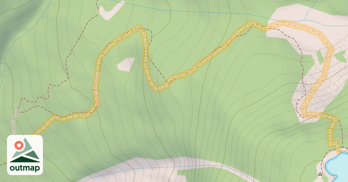 Map of Mount Rohr Winter Route