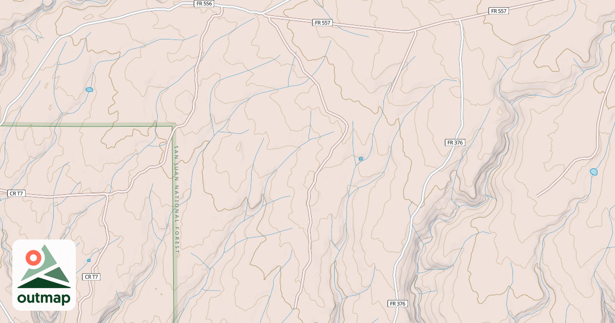 Map of IRON SPRINGS RSVR