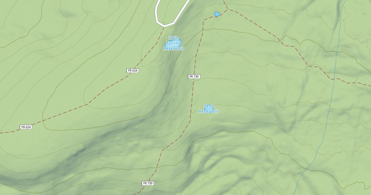 Map preview of West Twin Springs