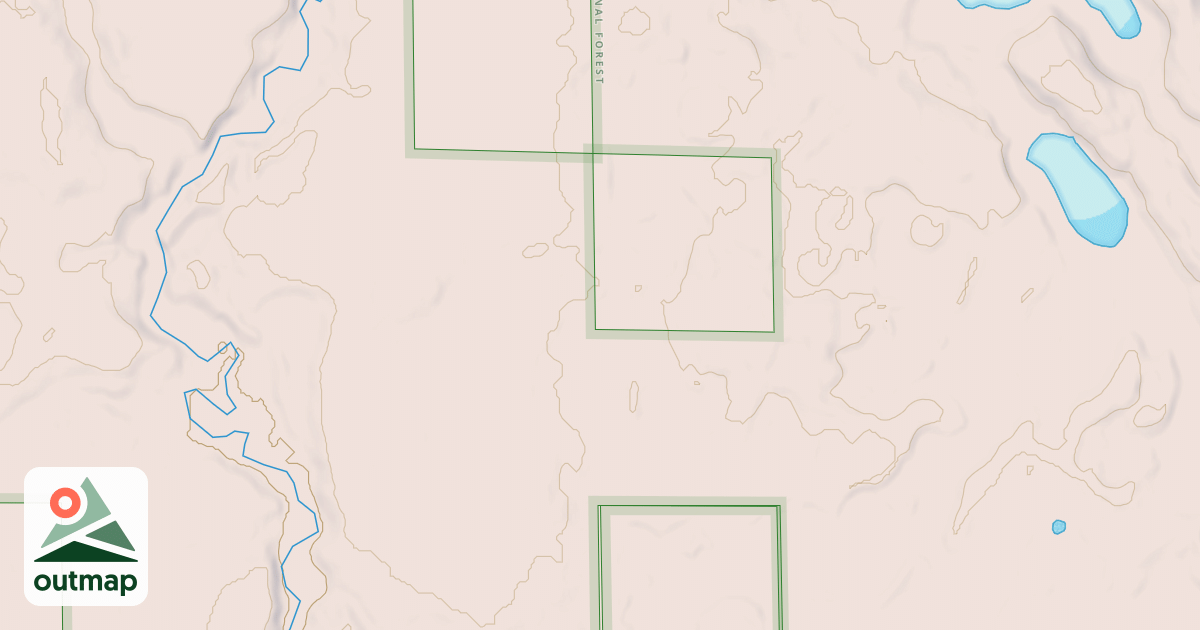 Map of PIMUSHE TRAIL SPUR E