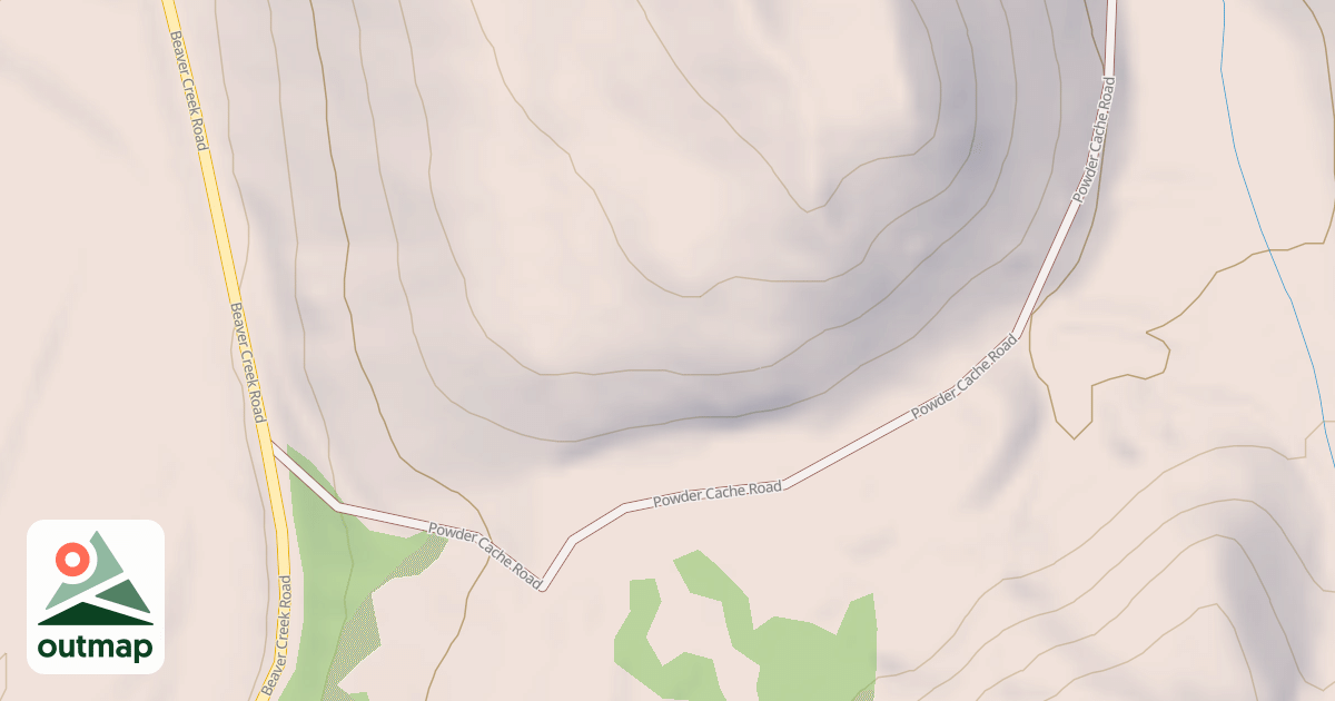 Map of POWDER CACHE