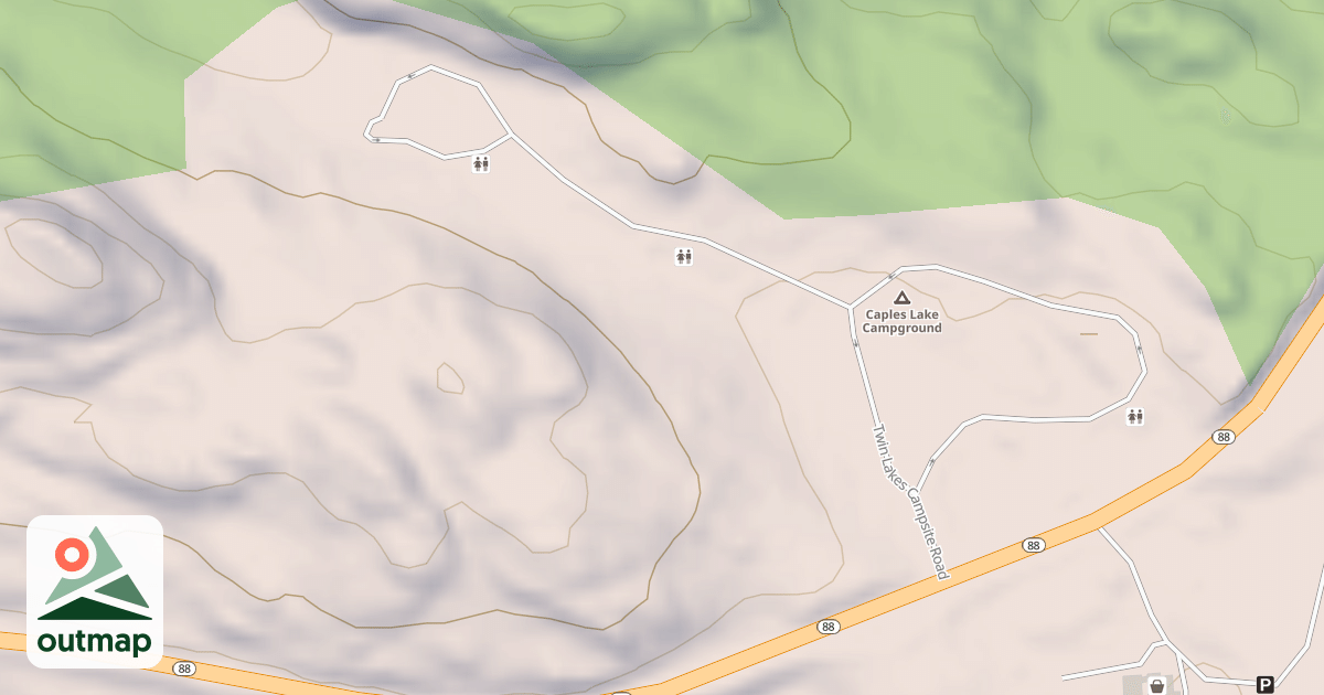 Map of CAPLES LAKE CG