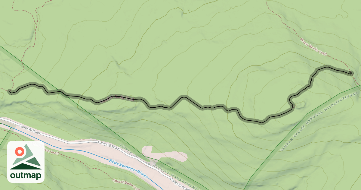 Map of HooDoo Rocks Trail