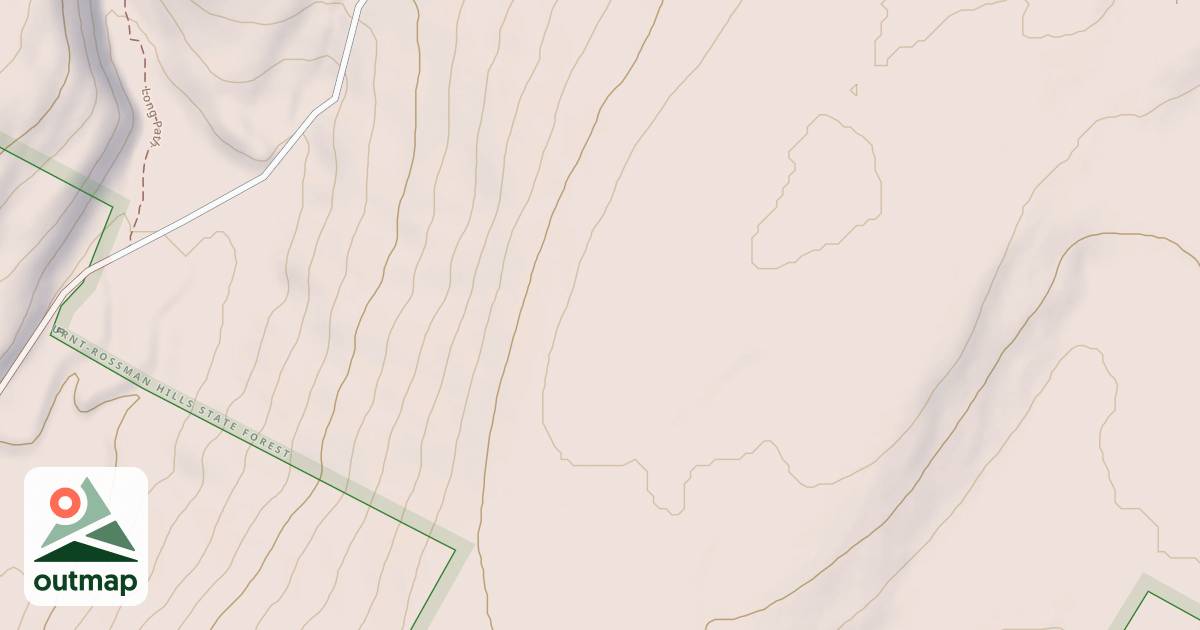 Map of Unmarked Trail #4 in Schoharie