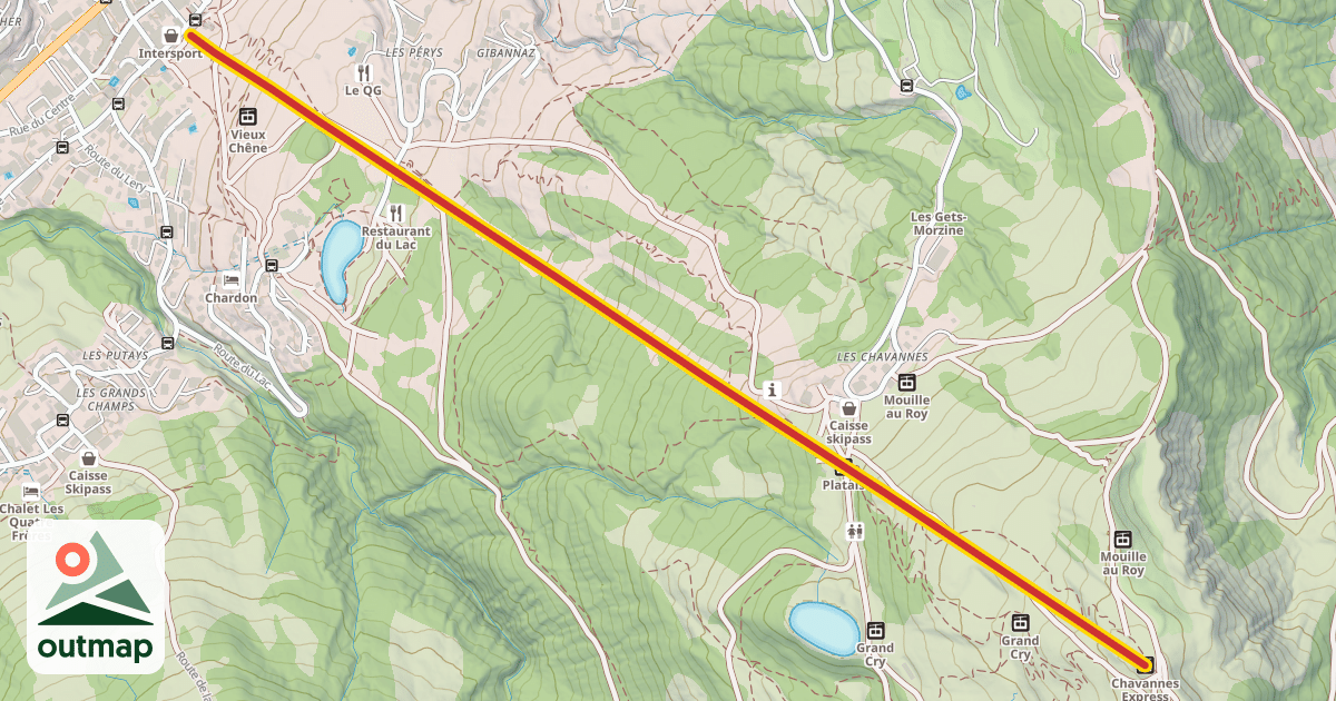 Map of Chavannes Express