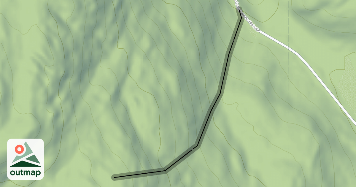 Map of Apic (Descente)