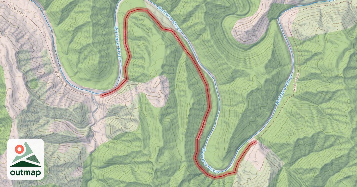 Map of Moki Track