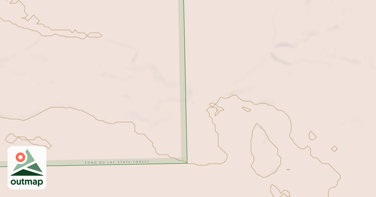 Map of Fond du Lac State Forest Trails