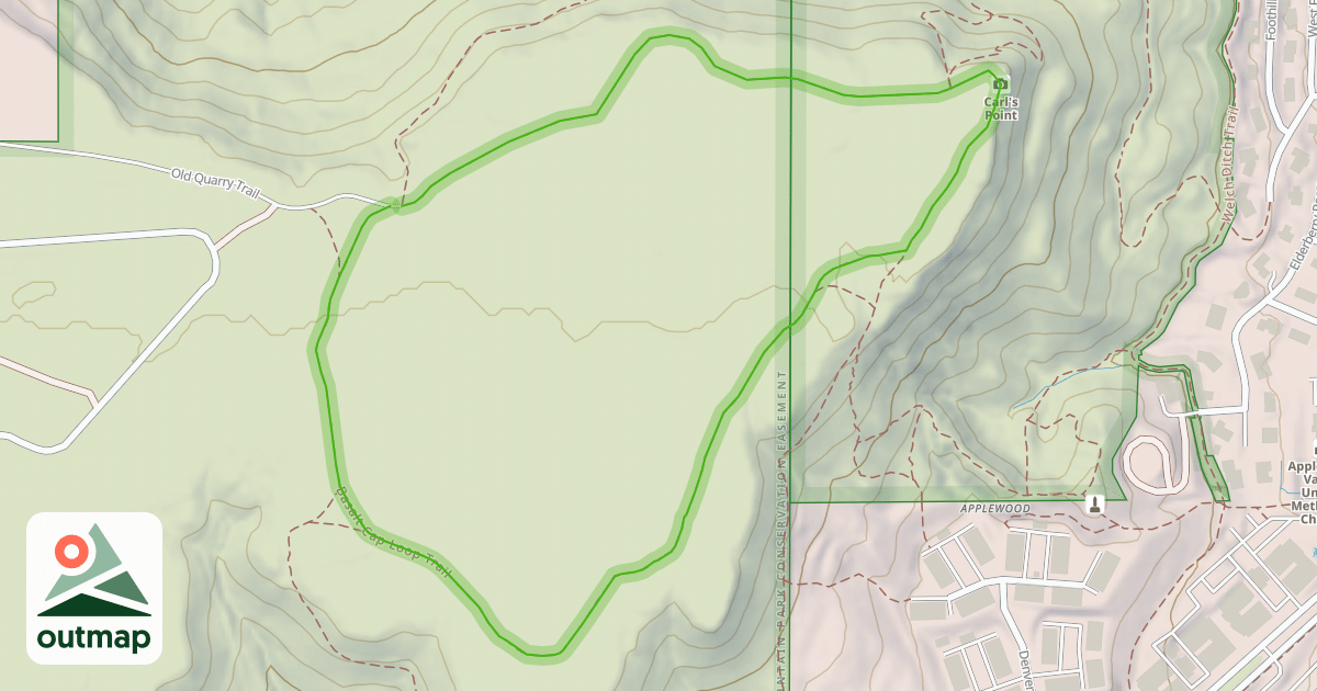Map of Basalt Cap Loop Trail