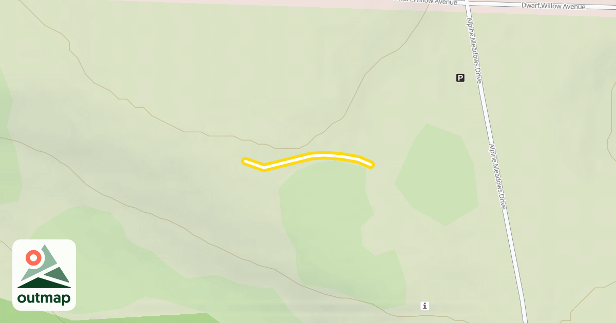 Map of Alpine Meadows Connector
