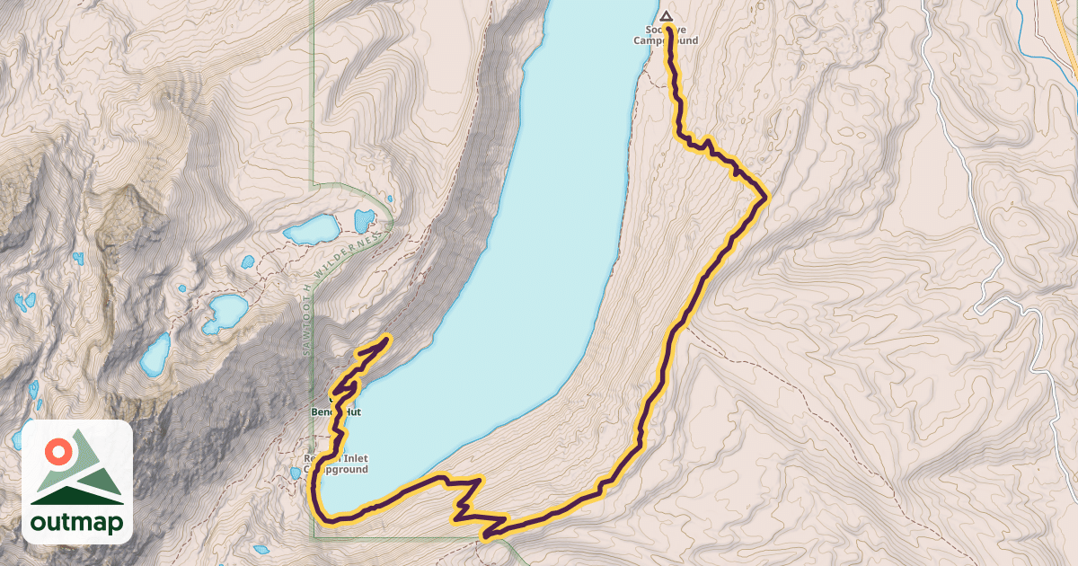 Map of Grand Mogul Trail