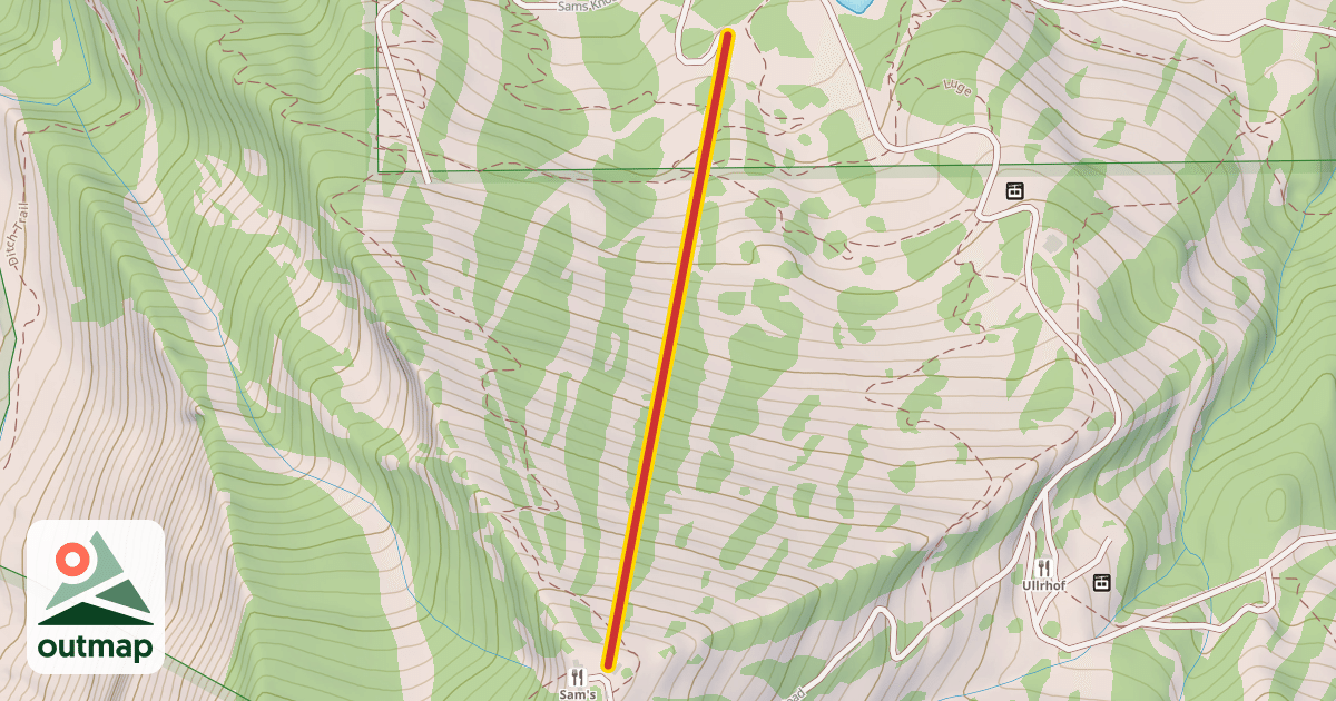 Map of Sam's Knob