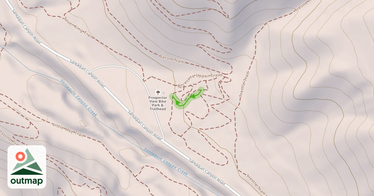 Map of Beginer Skills Line Trail