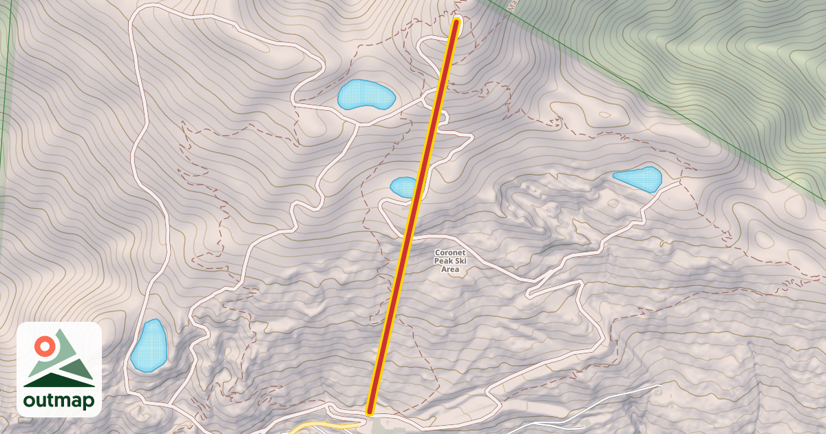 Map of Coronet Express Chairlift