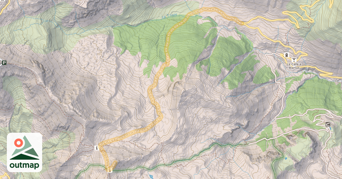 Map of Pointe de Colombart — Les Clos de Bousiéyas