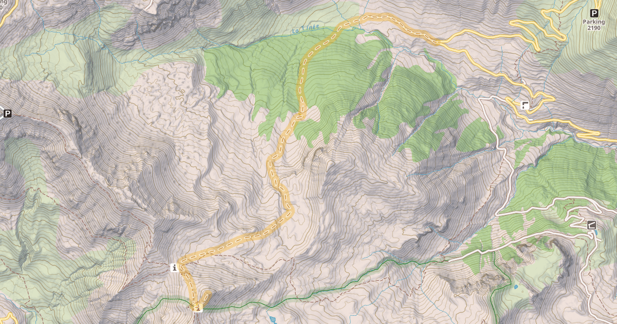 Map preview of Pointe de Colombart — Les Clos de Bousiéyas