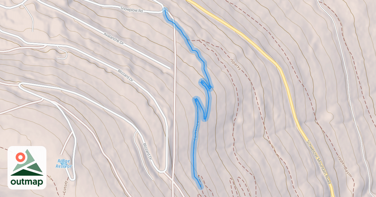 Map of Corkscrew