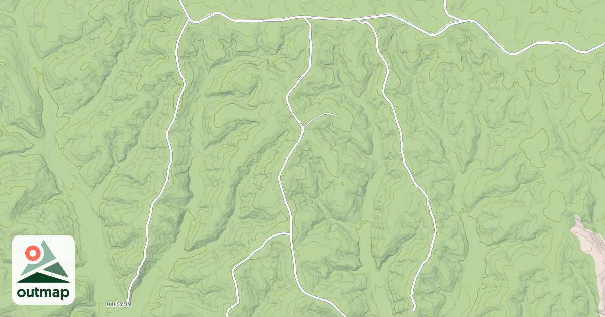 Map of BROOKS POND SOUTH