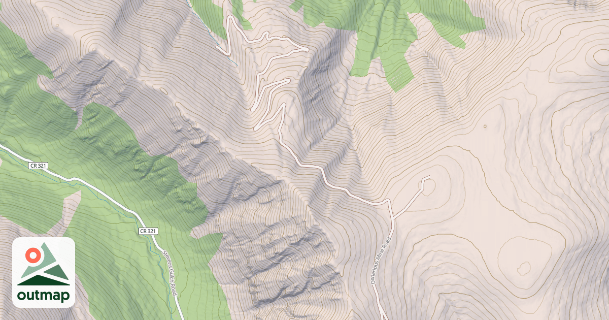 Map of DENARIOUS MINE RD.