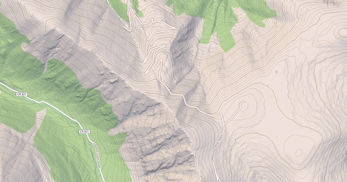 Map preview of DENARIOUS MINE RD.