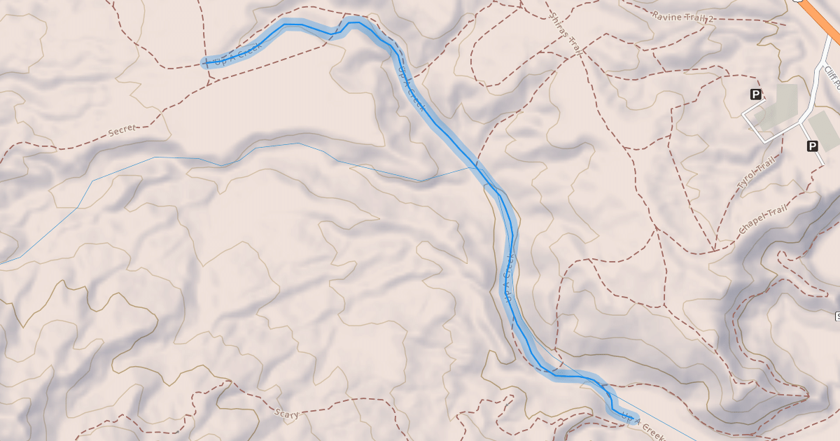 Map preview of Up A Creek