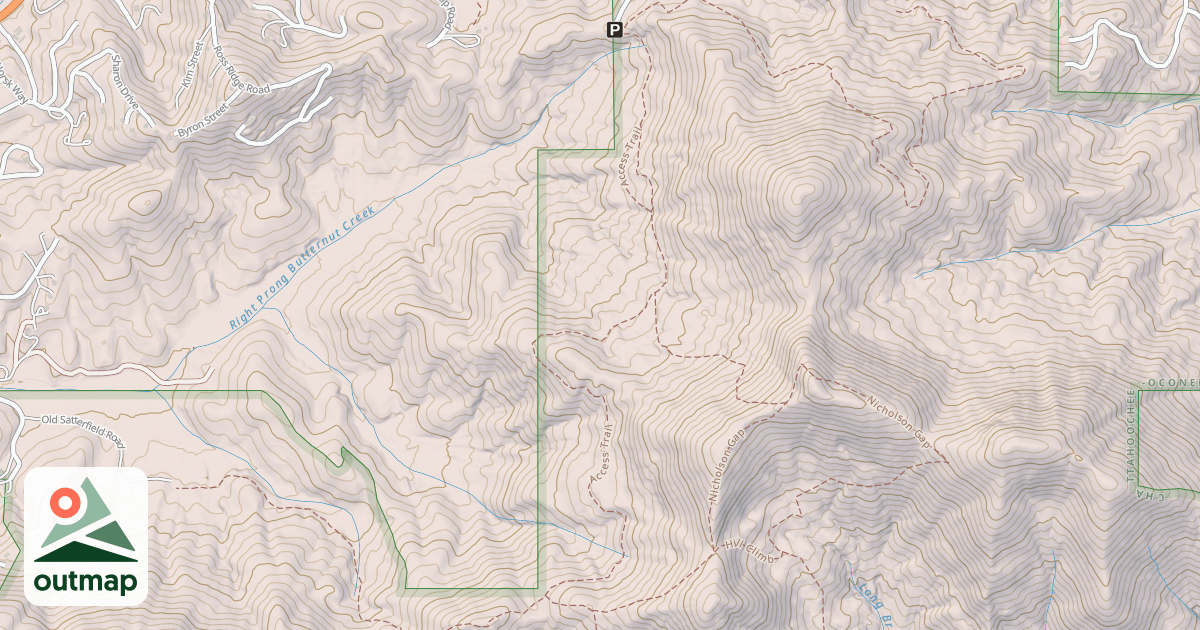Map of USFS Motor Vehicle Use Map Trails 17450