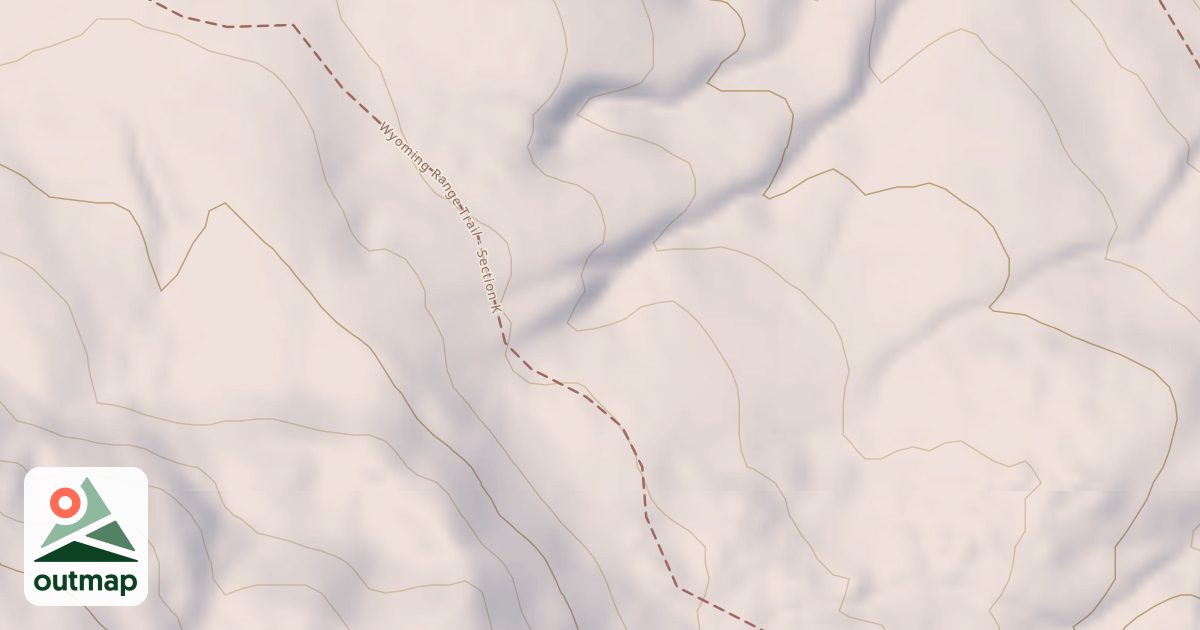 Map of Middle Piney North (H Trail)