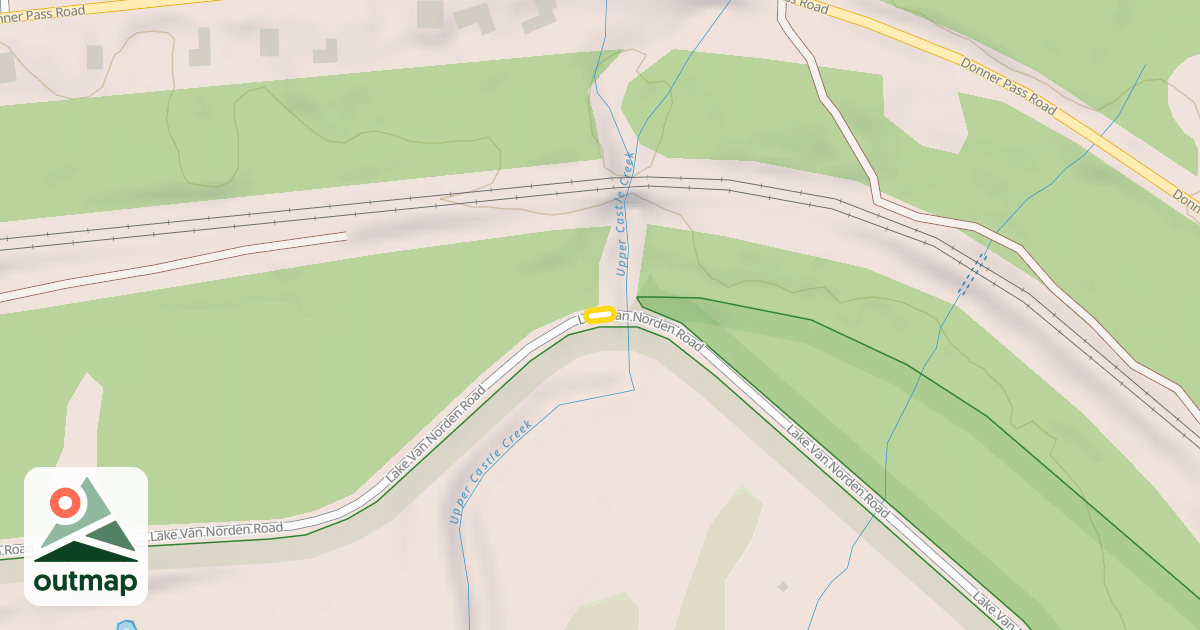 Map of Lake Van Norden Road